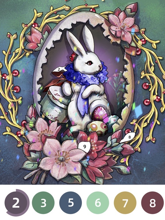 Flower Coloring Number Artbook