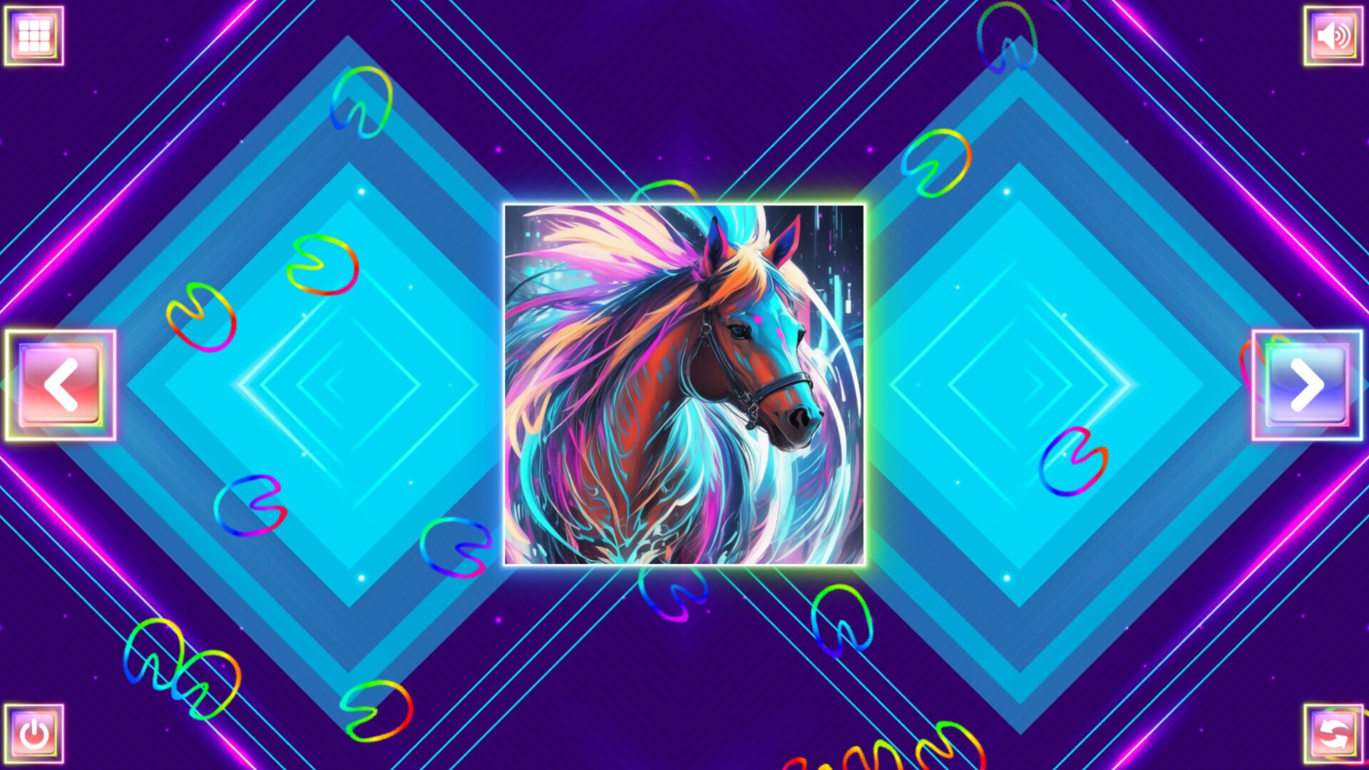 Neon Fantasy: Horses