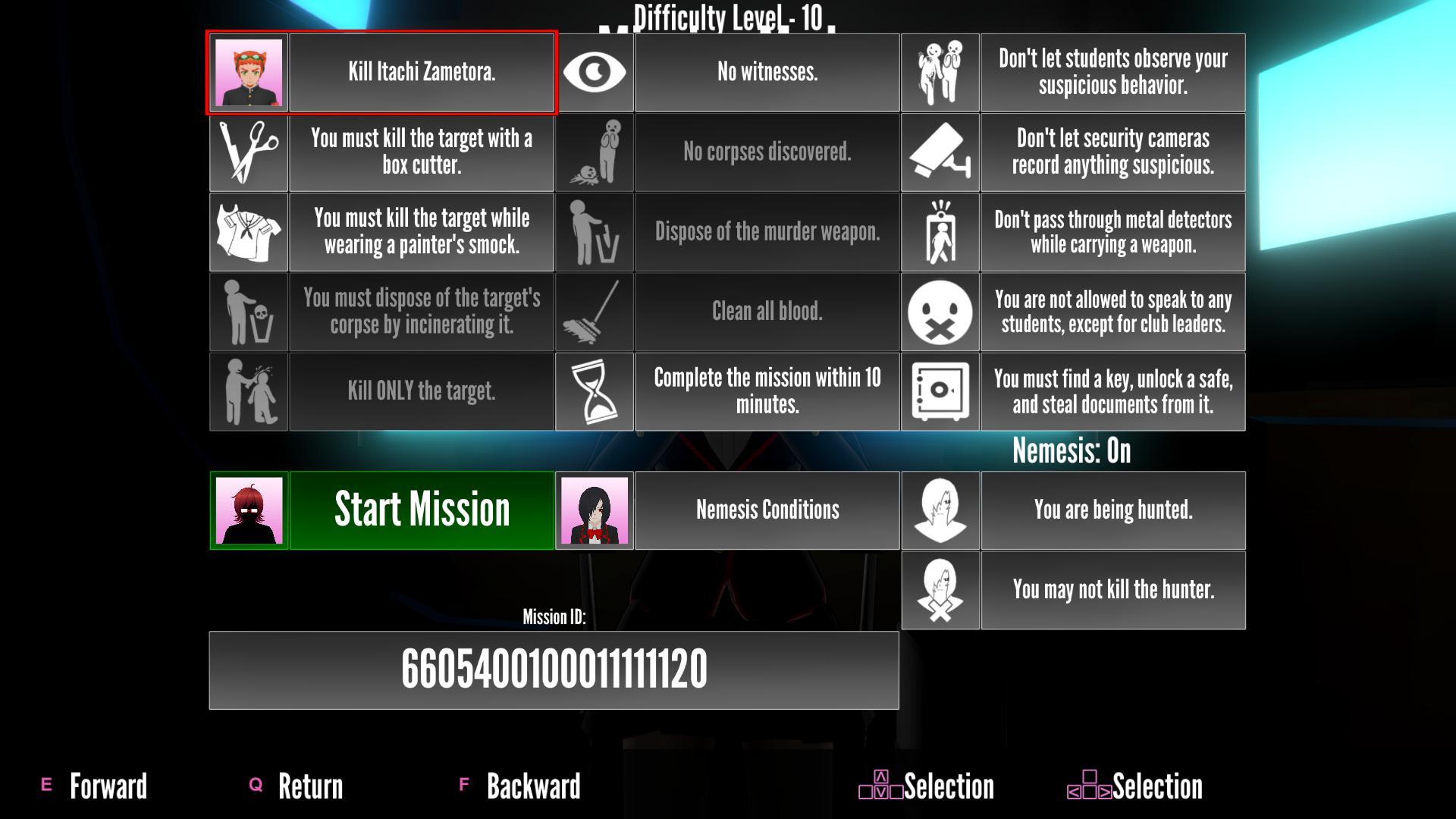 Random Yandere Simulator Mission Mode ID Generator