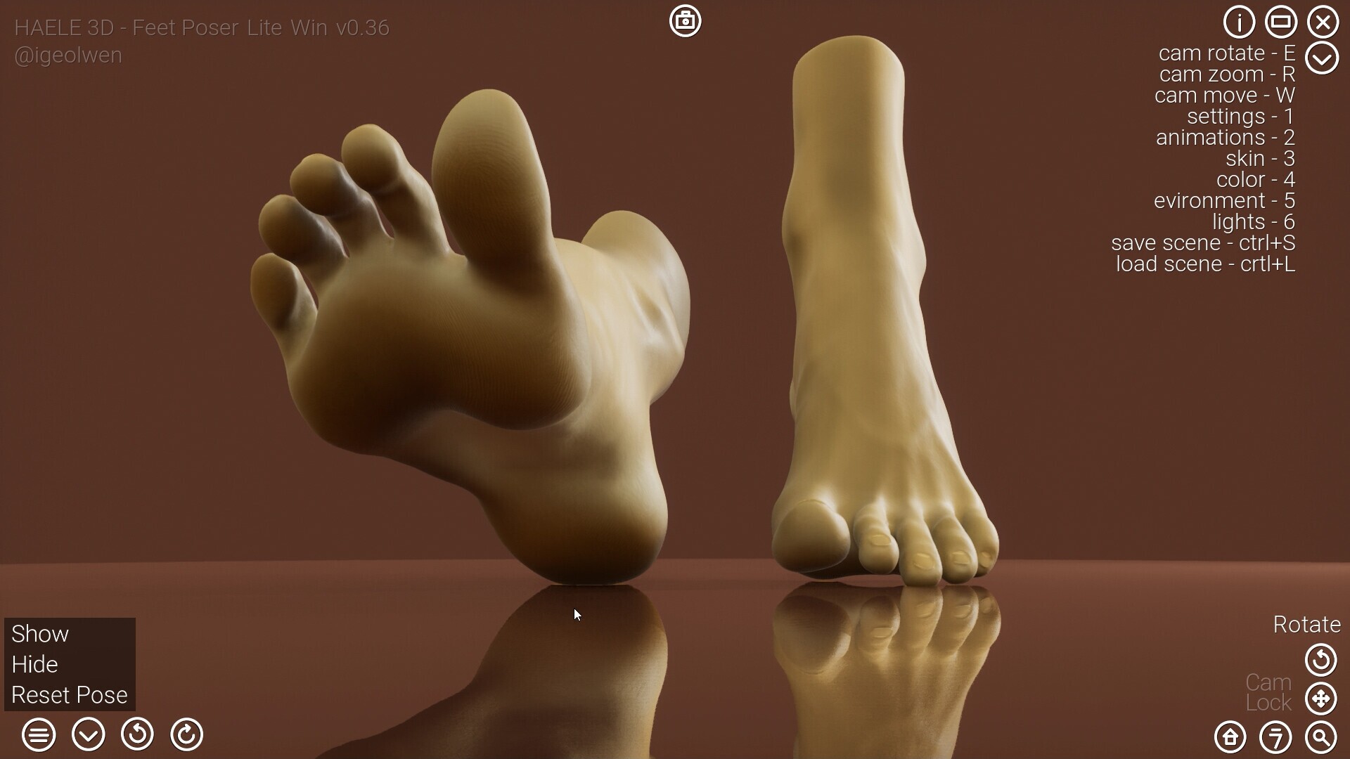 Haele 3d feet poser pro