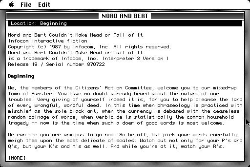 Nord and Bert Couldn't Make Head or Tail of It