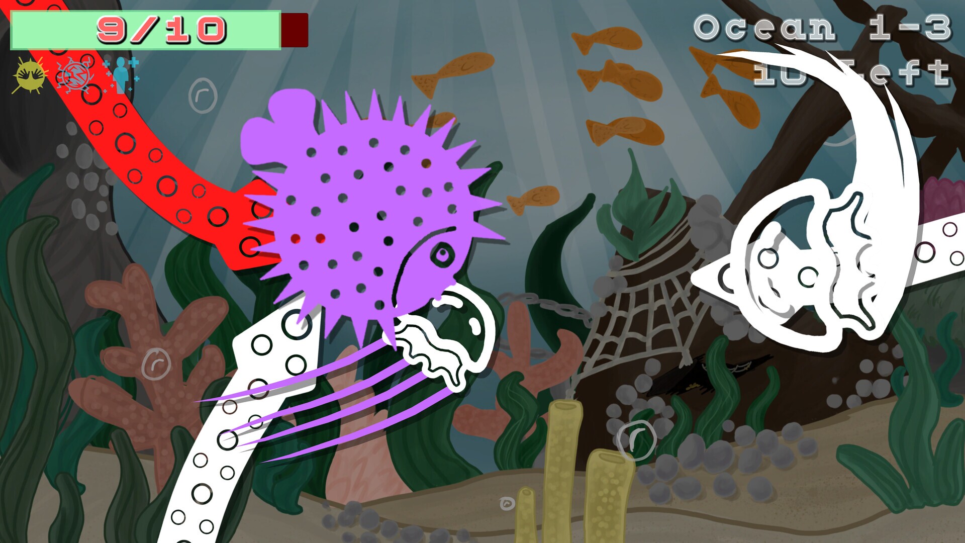 The Cruciball gameplay visual