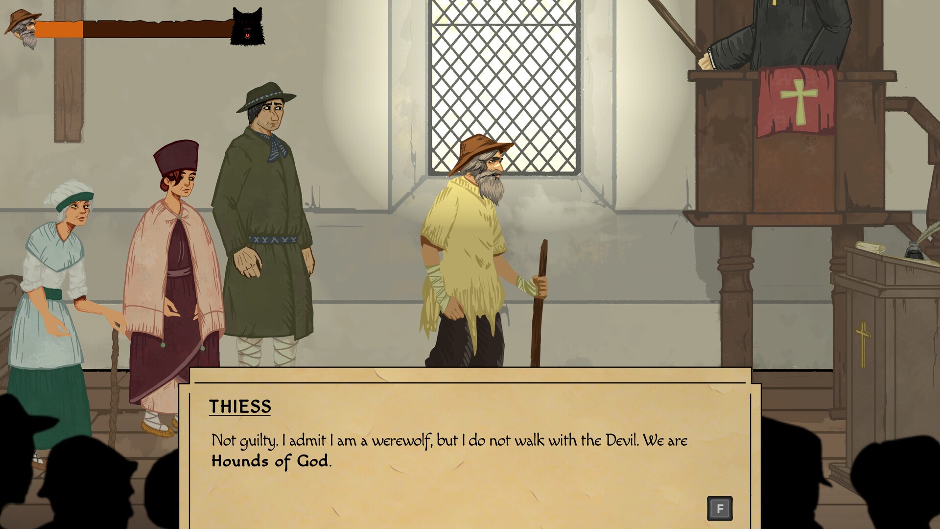 Old Thiess: The Werewolf’s Trial gameplay visual