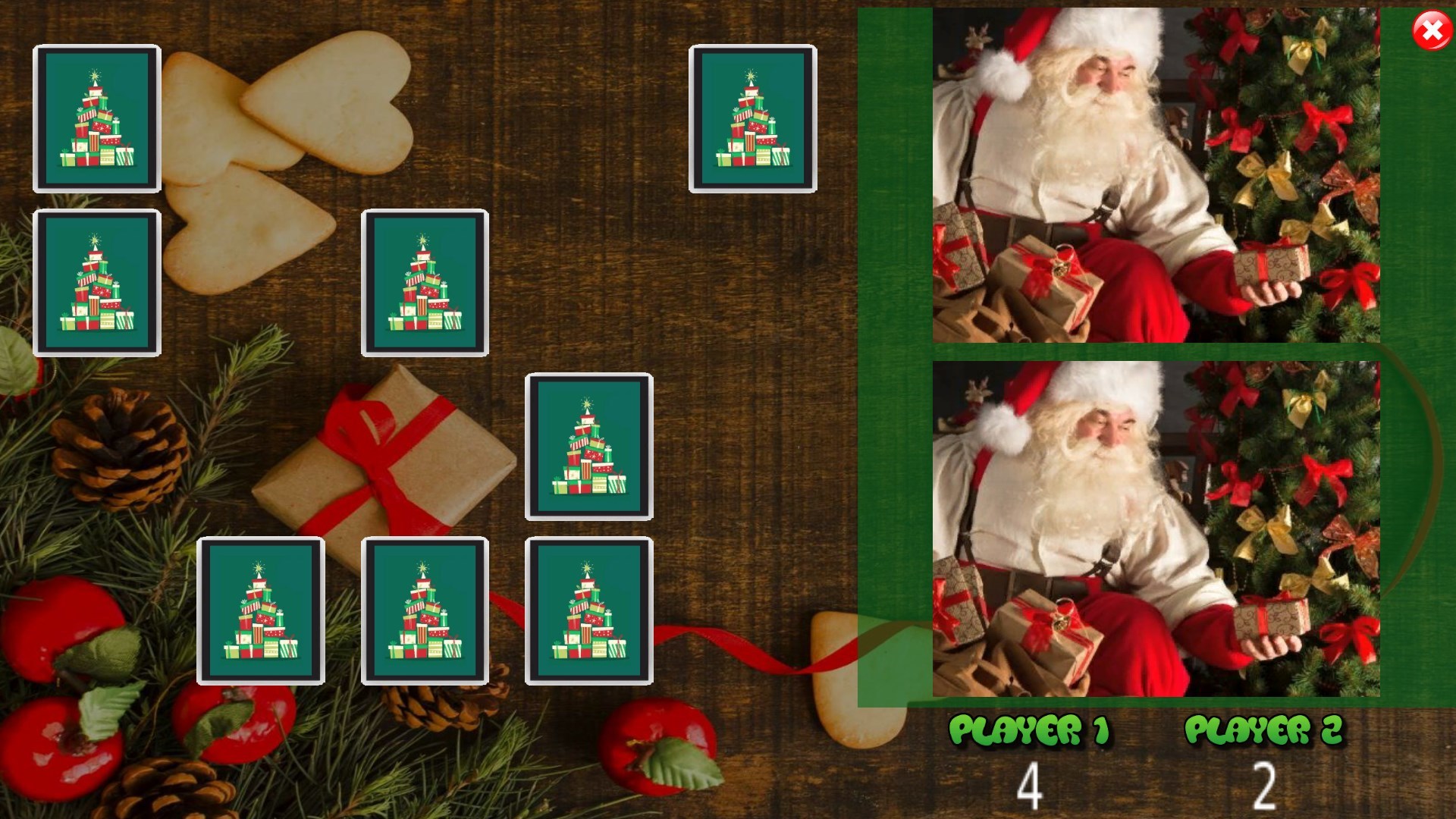 All Christmas Pairs Memory Game