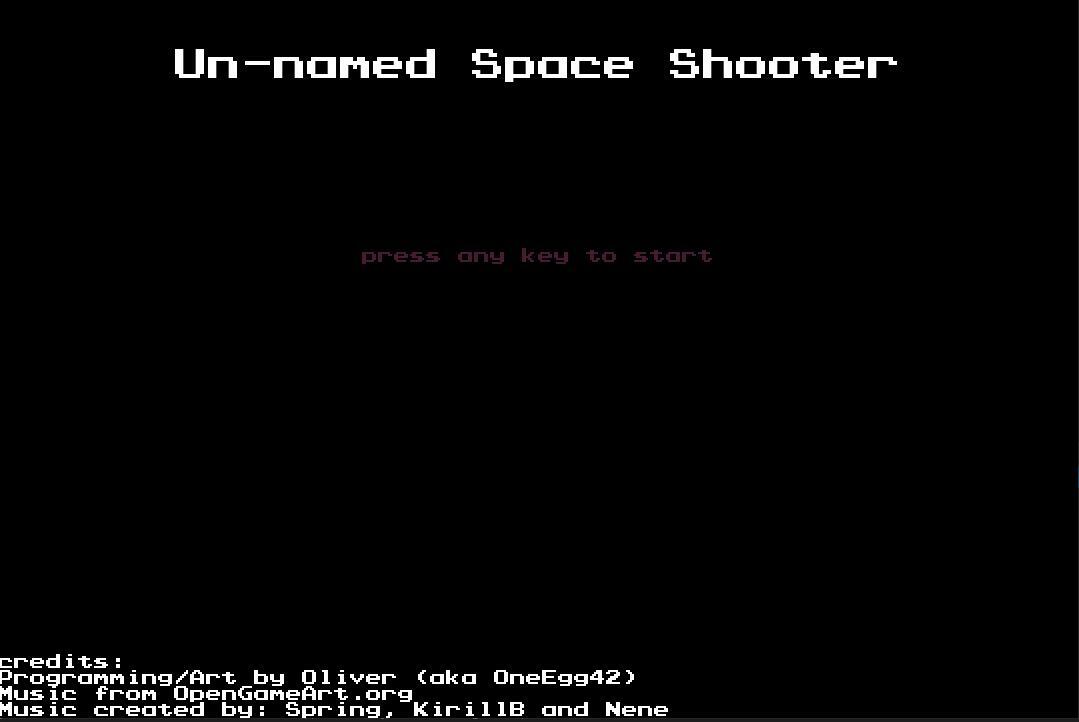 Space Shooter Game (OneEgg42)