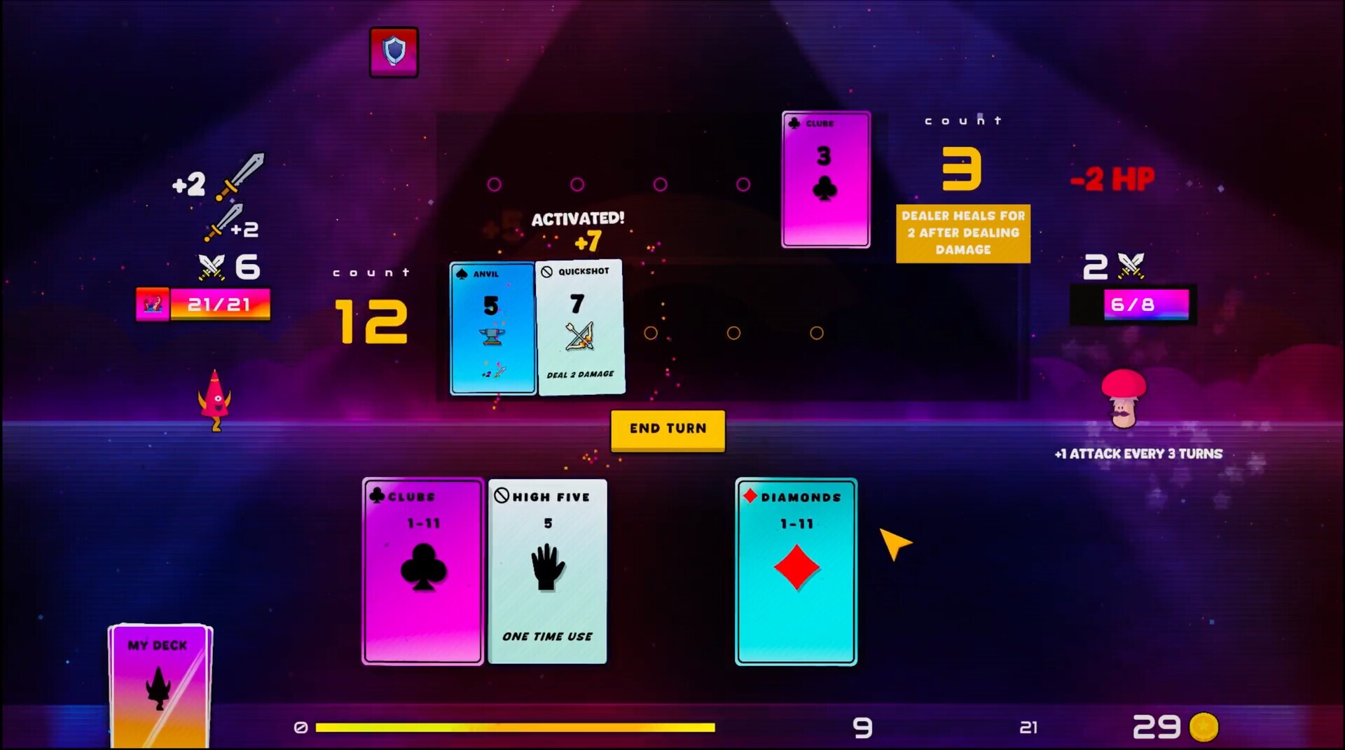 Overdrawn gameplay visual