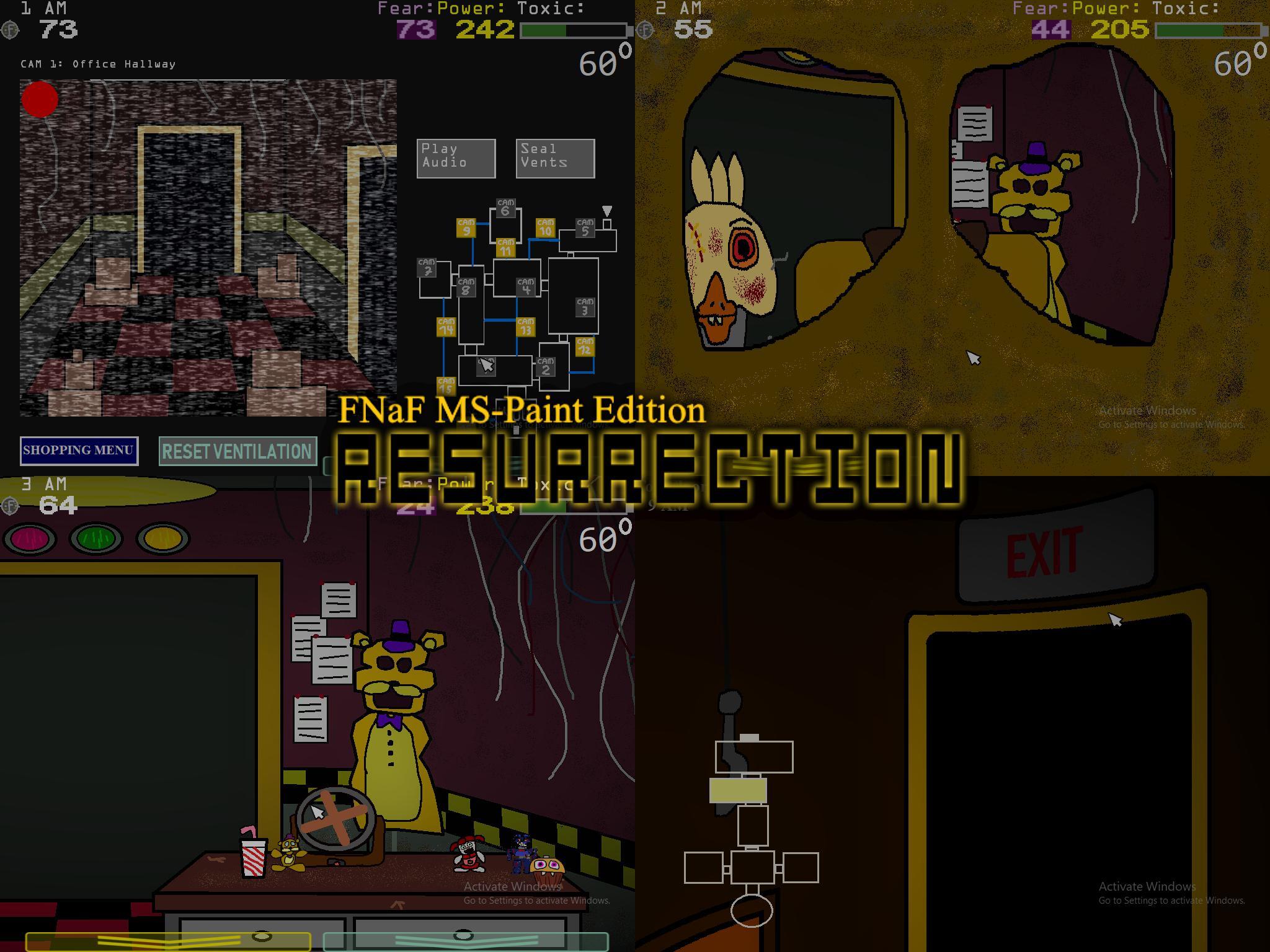 FNaF MS-Paint Edition Complete Tetralogy