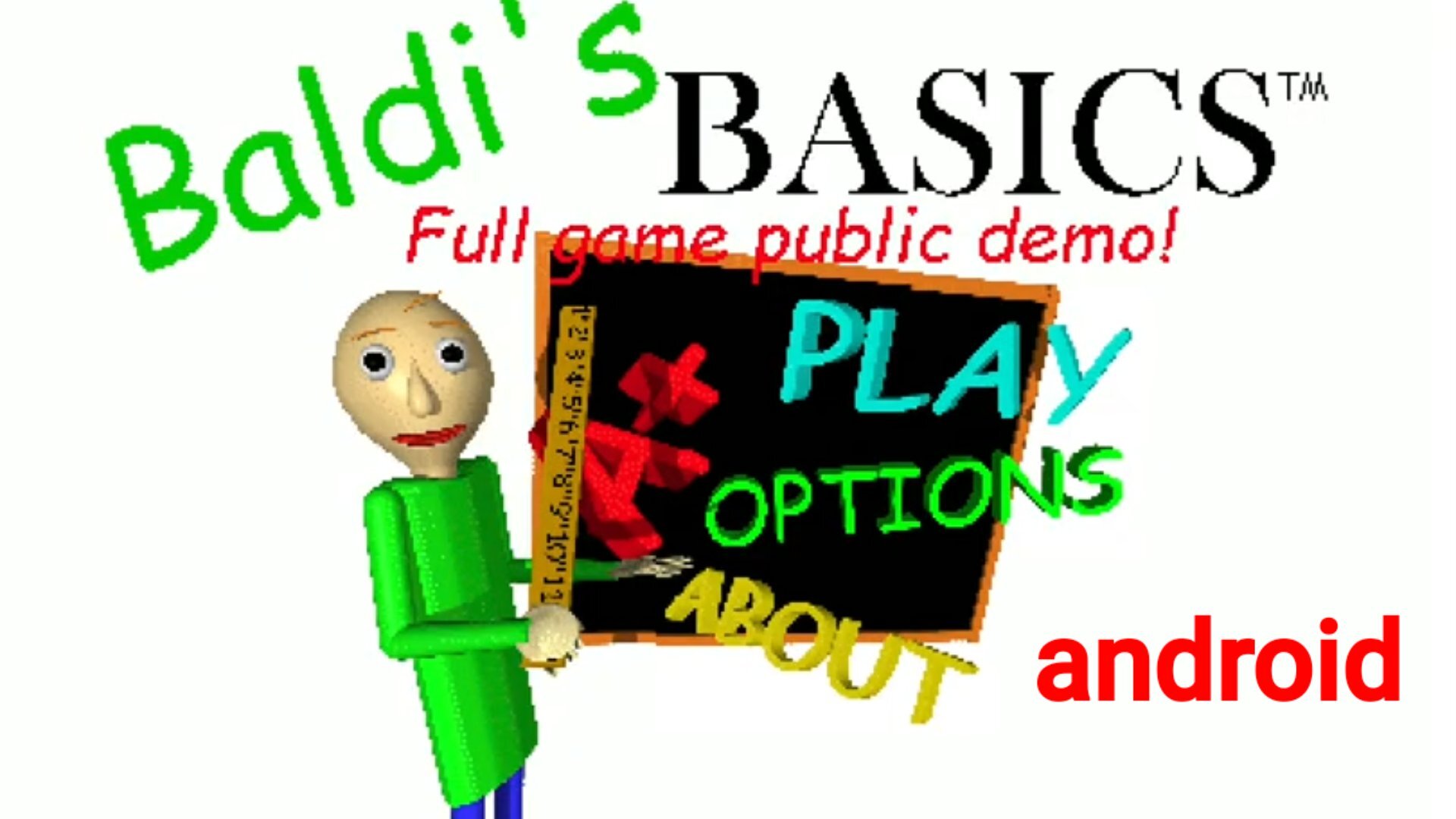 Baldi's Basics Full Game Public Demo Official Android Port! gameplay visual