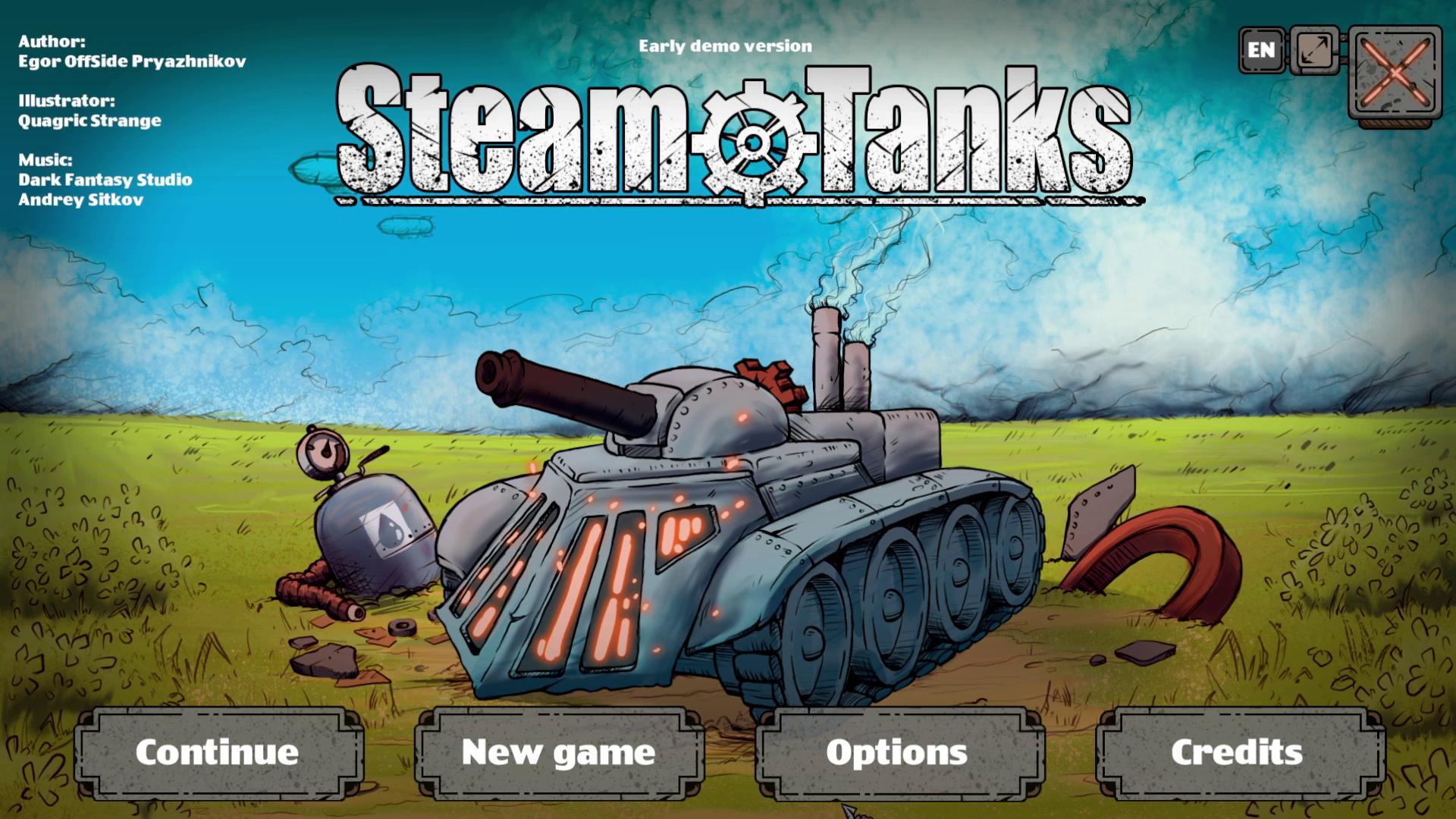 Early demo version SteamTanks screenshot
