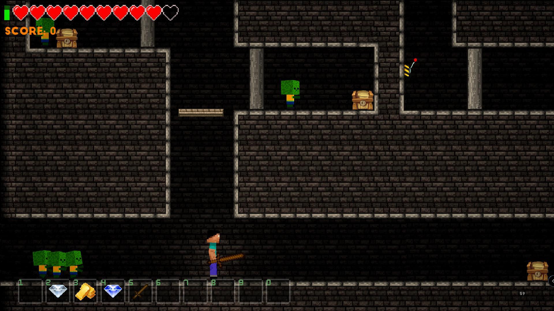 Noob vs Zombies - Forest biome