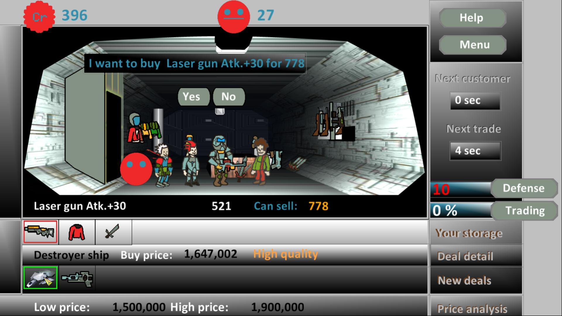 The Space barygan - space trading station sim