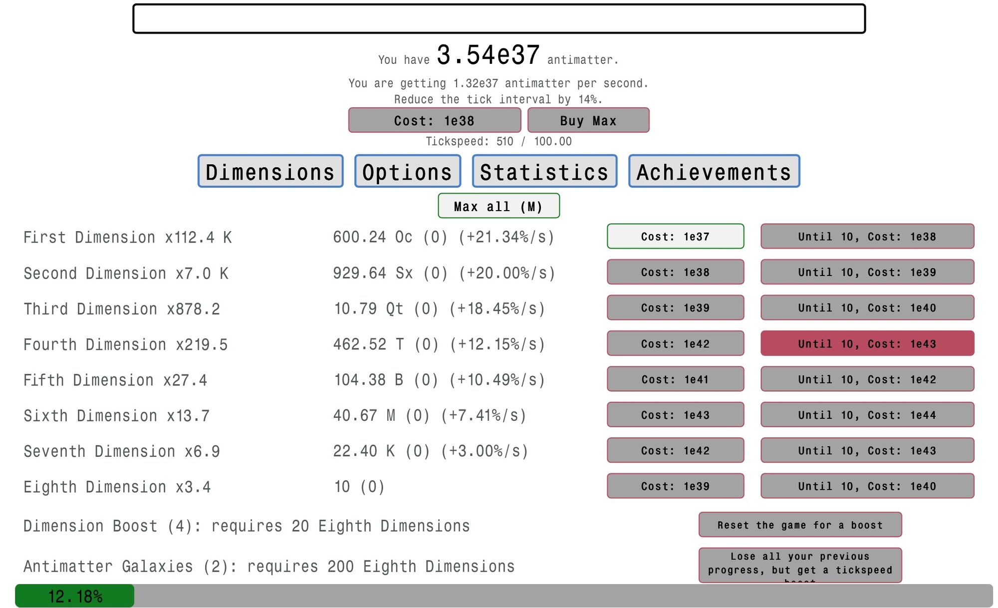 Antimatter Dimensions