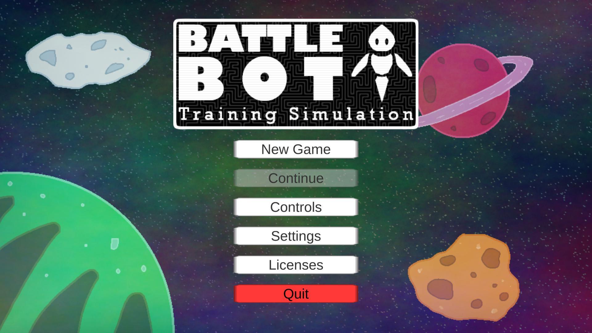 Battle Bot Training Simulation (Itch.io Version) screenshot