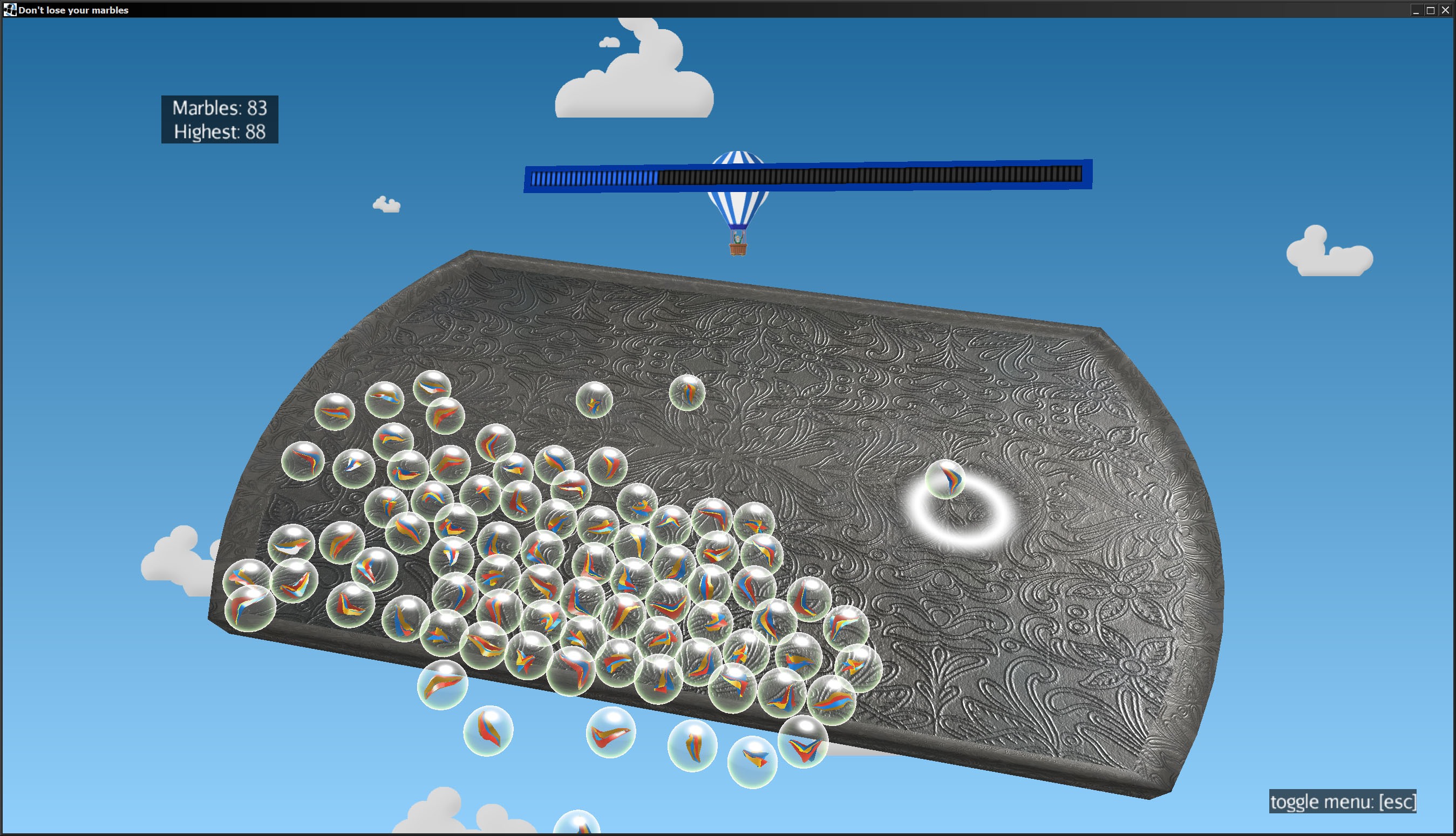 Don't lose your marbles