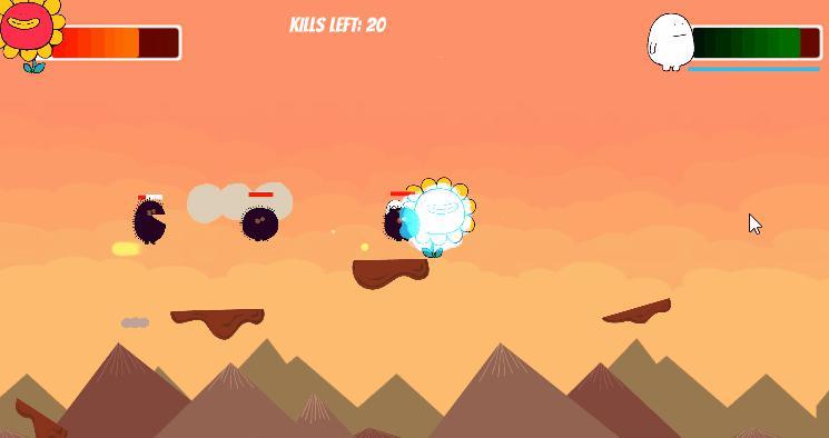 White Ball And Flower