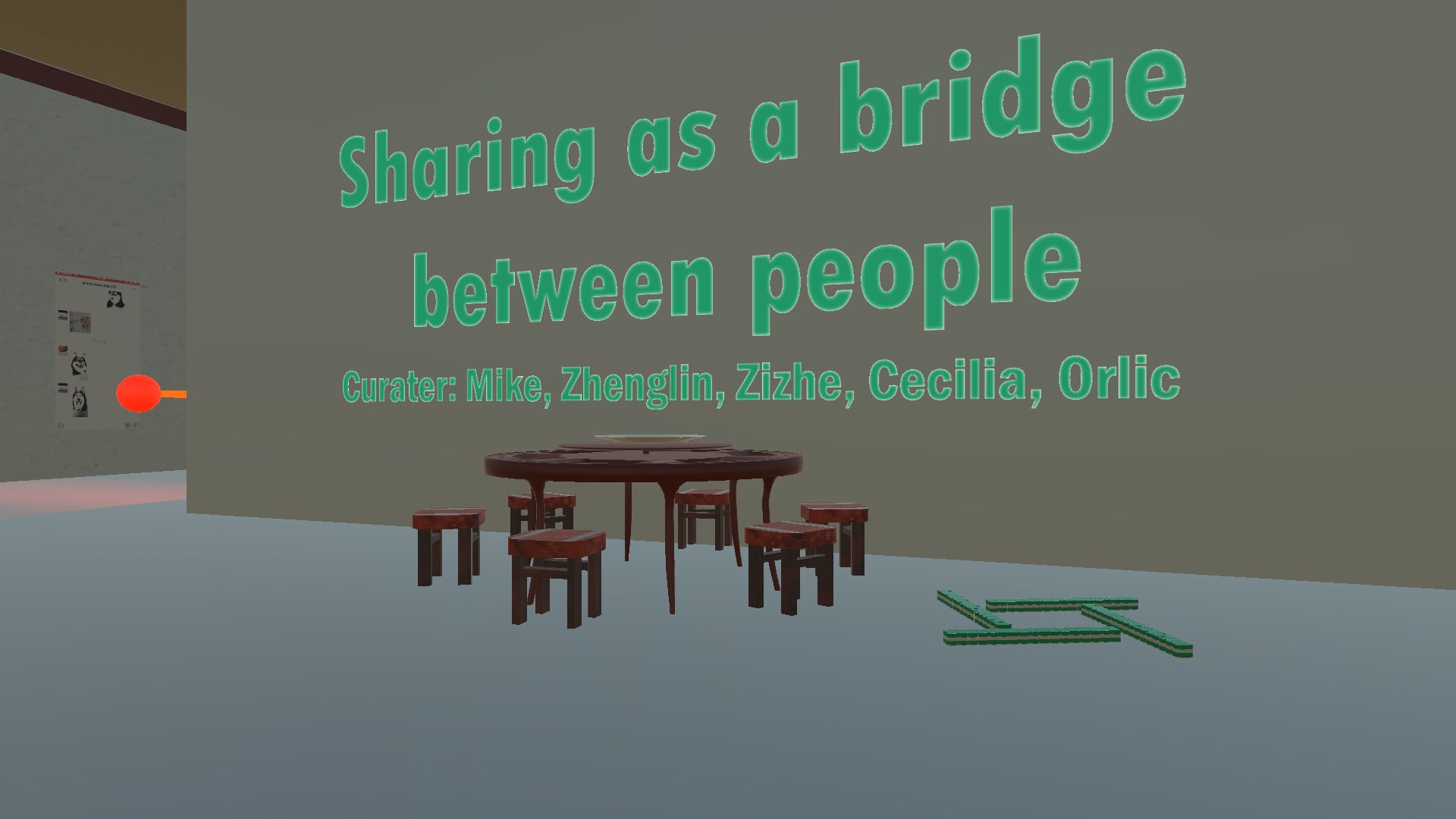 Digital exhibition: sharing as a bridge between people