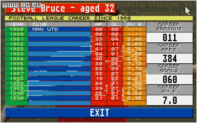 Championship Manager 93/94 - Old Games Download