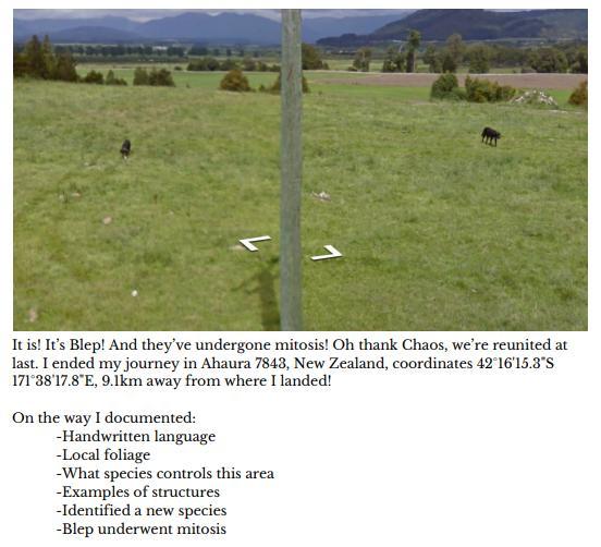 Blep on a Big Strange Planet