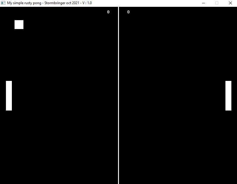 Simple rusty pong