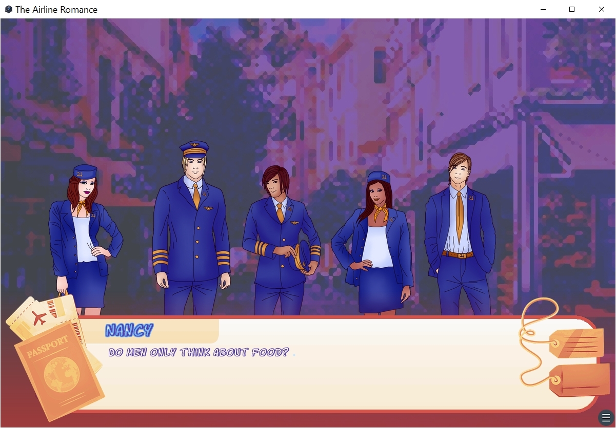 The Airline Romance (Yaoi / Gay Romance Visual Novel)