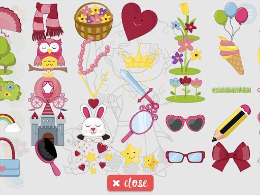 Kids Princess Coloring Book 🎨