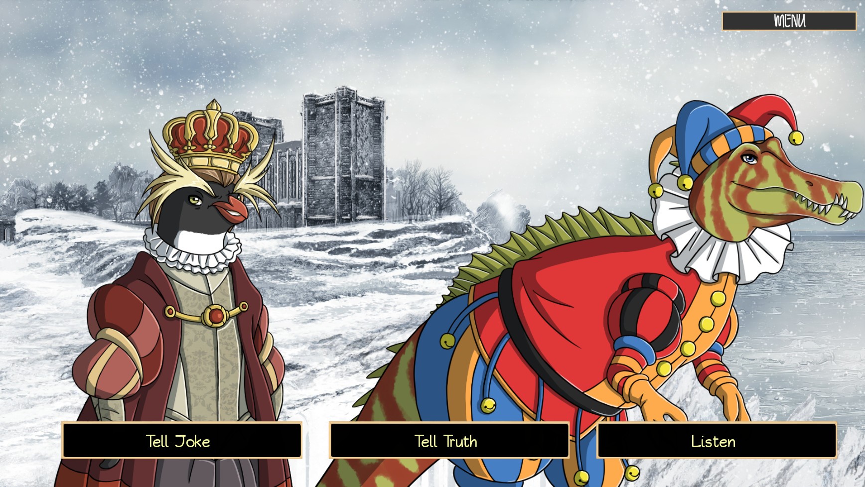 Furry Shakespeare: Emperor Penguin Lear (itch)