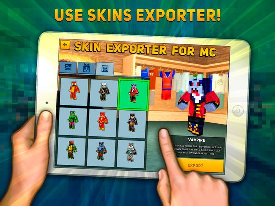 Block Сity Wars: game and skin export to minecraft