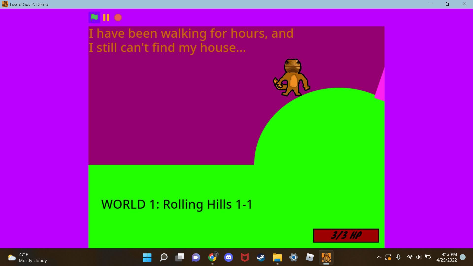 Lizard Guy Platformer 2 Demo