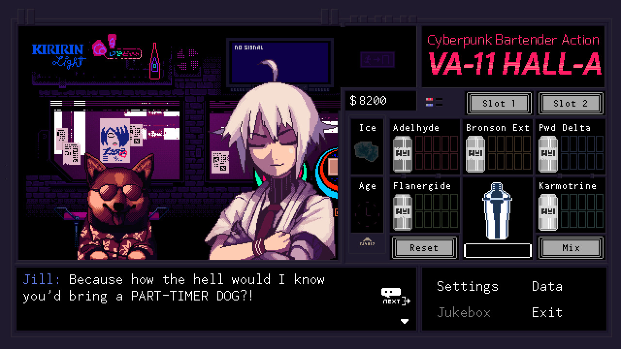 VA-11 Hall-A: Cyberpunk Bartender Action