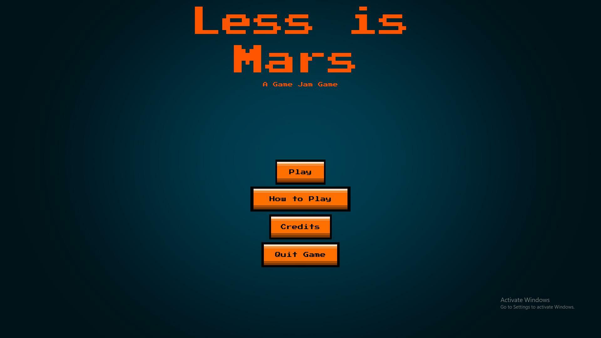 Less is Mars