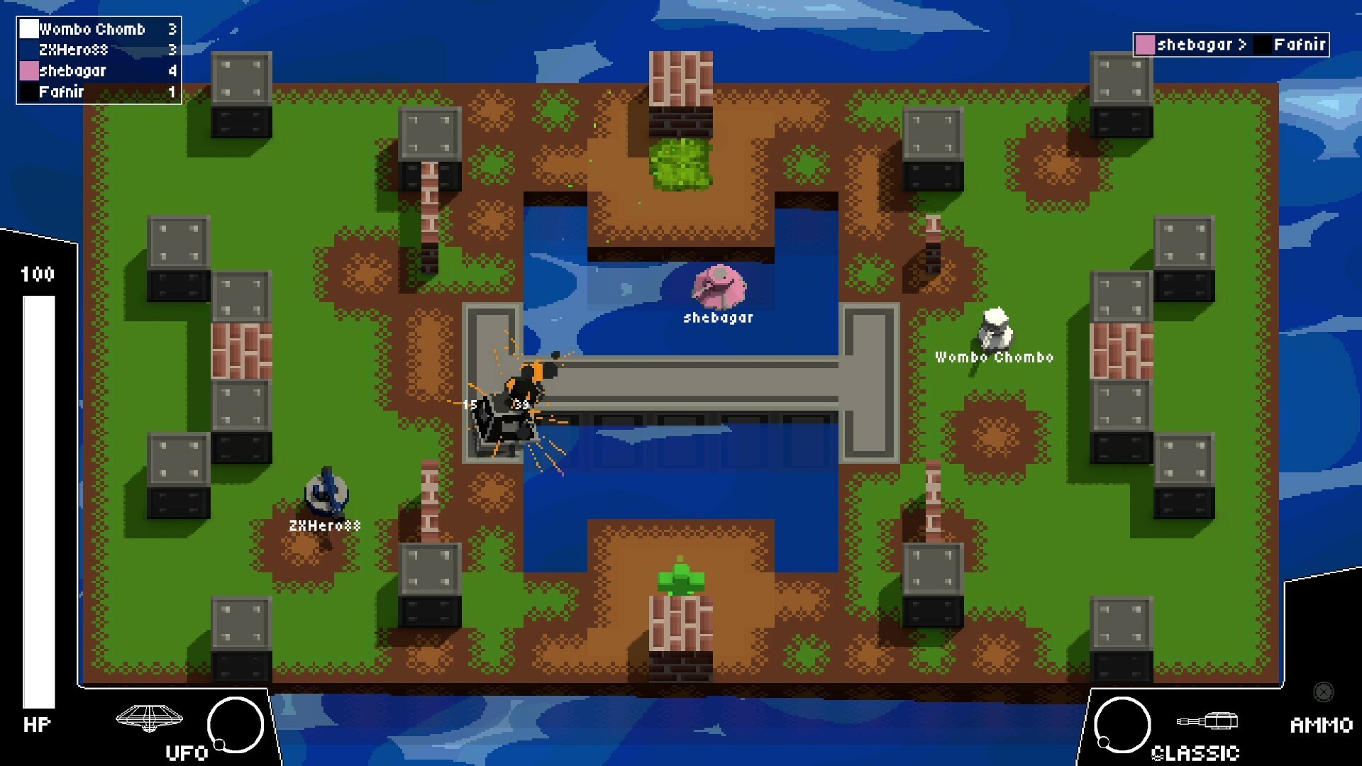 Silly Tanks gameplay visual