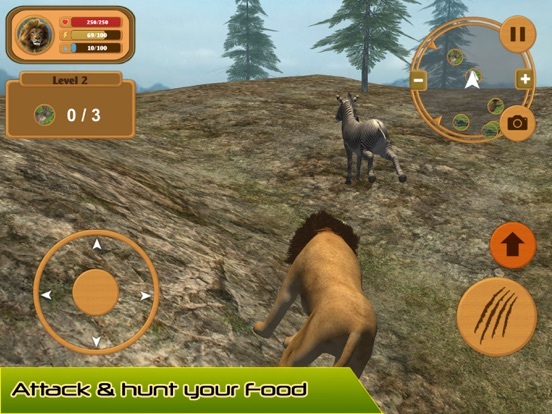 Wild Lion Simulator Attack 3D