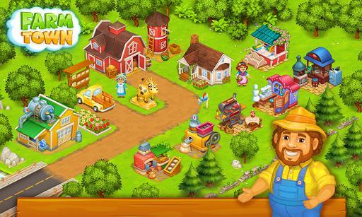 Farm Town: Happy village near small city and town