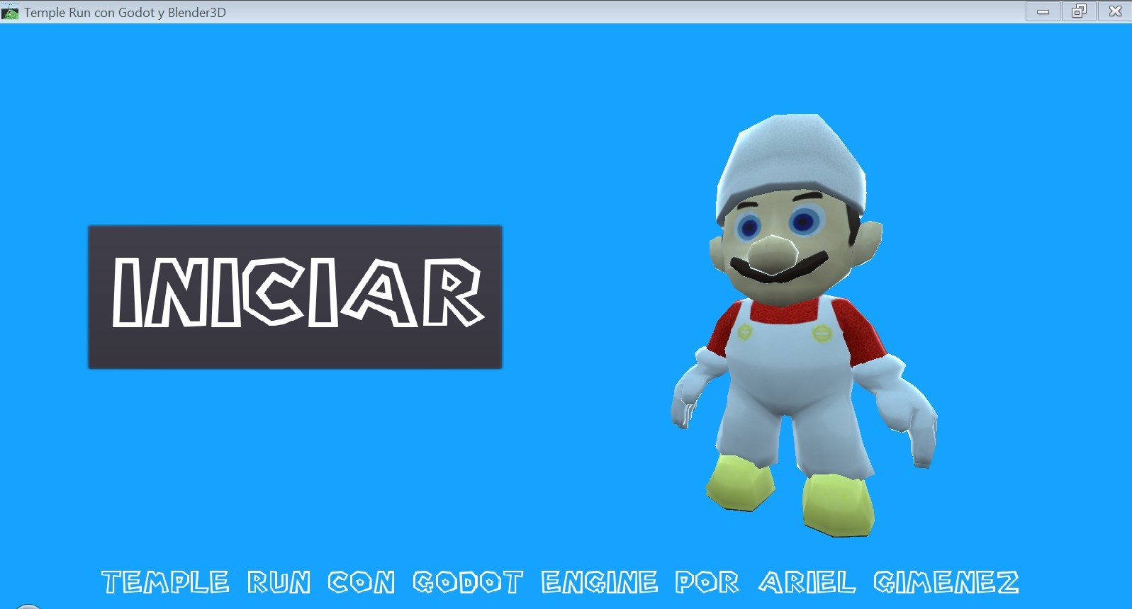 Temple Run 3D Con Godot engine y Blender