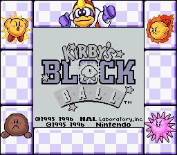 Kirby's Block Ball (1995)