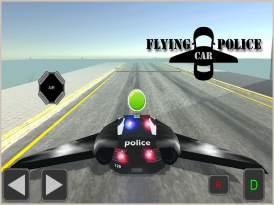 Flying Car Game - Future Police Chase 3D
