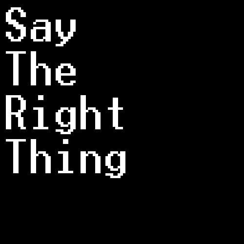 Say The Right Thing