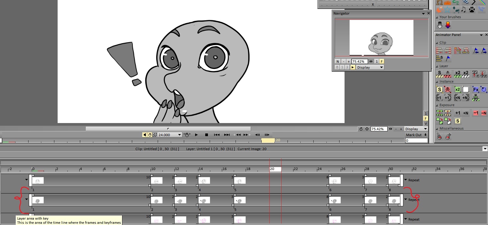 Surprise Animated icon Base