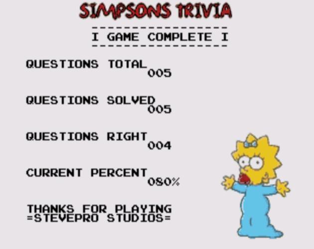 Simpsons Trivia