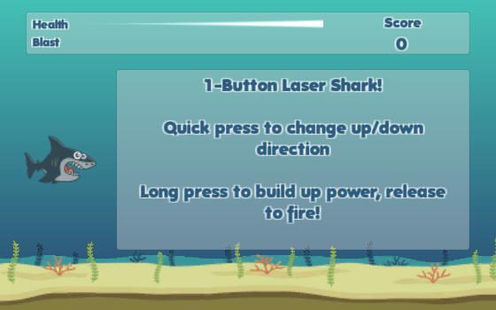 One Button Laser Shark