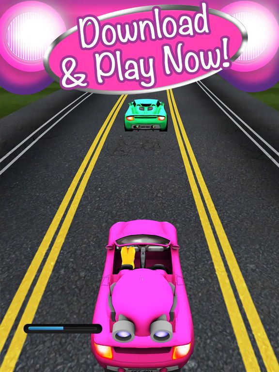 3D Fun Girly Car Racing