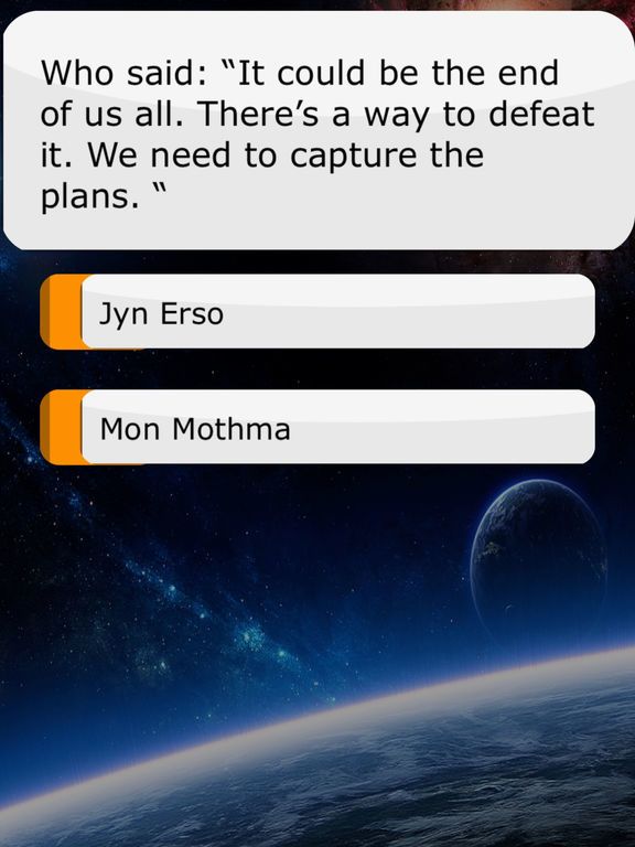 Movie Quotes Game for Rogue One A Star Wars Story