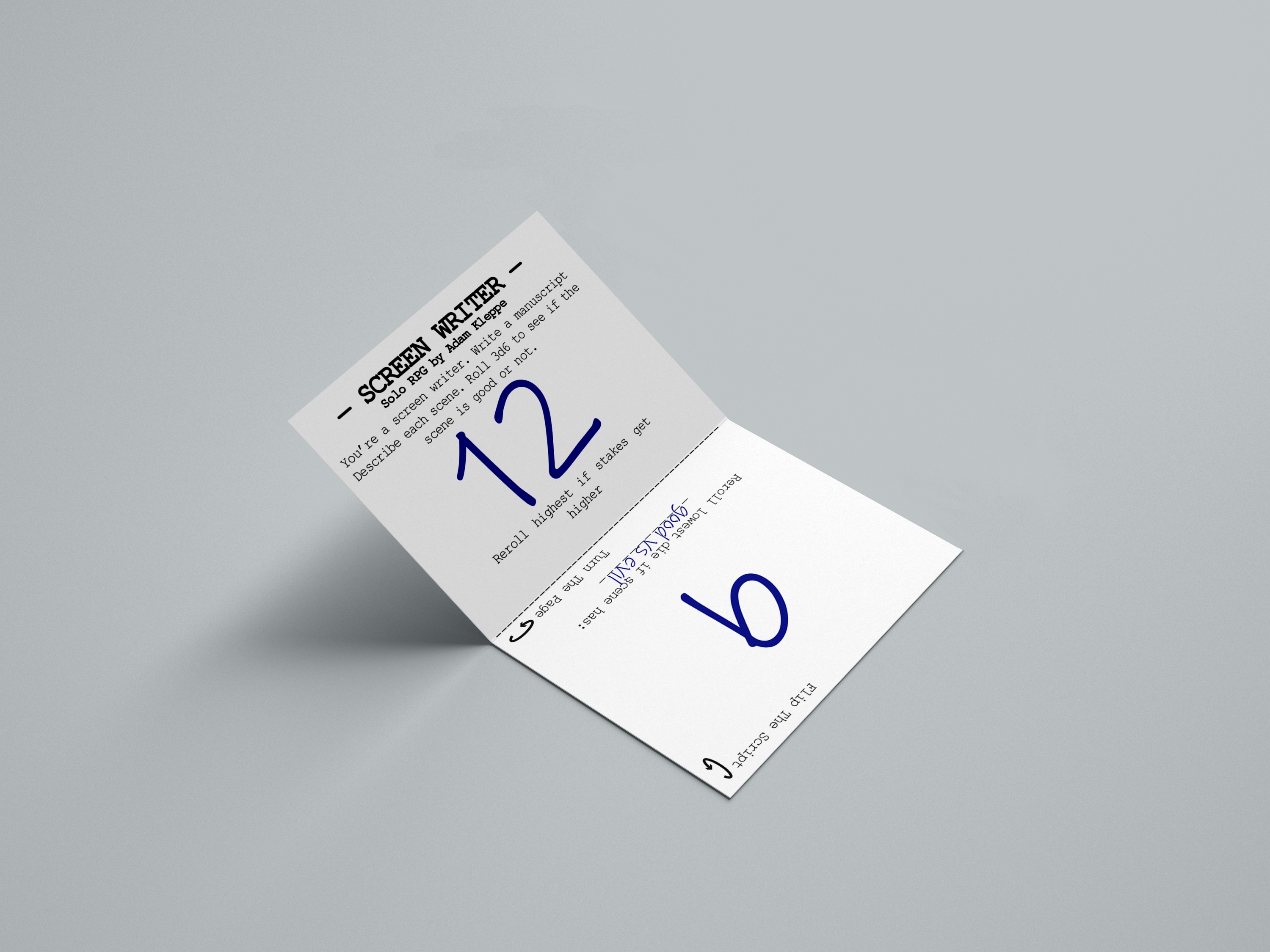 Screen Writer: Business Card RPG