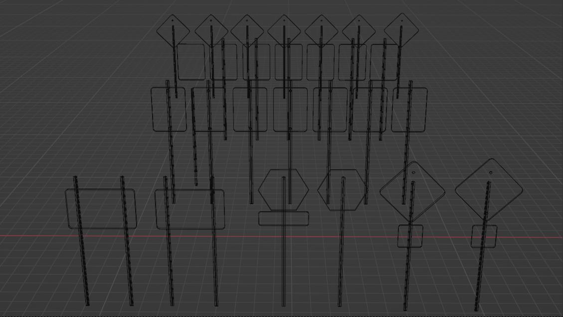 Low Poly traffic asset pack!