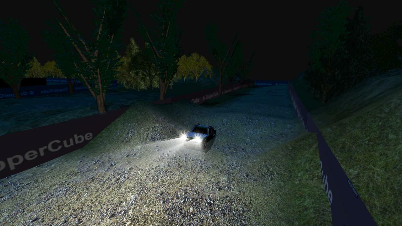 CC Rally - a rally game made in coppercube game engine.