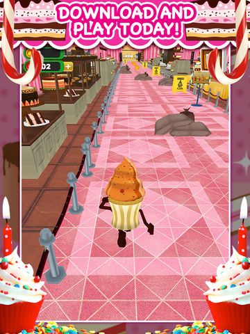 3D Cupcake Girly Girl Bakery Run Game FREE