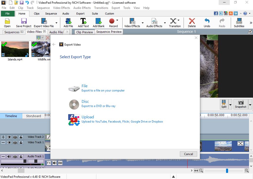 VideoPad Video Editor