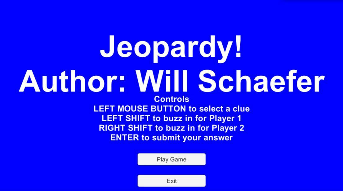 Will Schaefer Thursday Jeopardy!