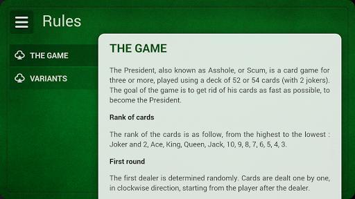 President - Card Game - Free