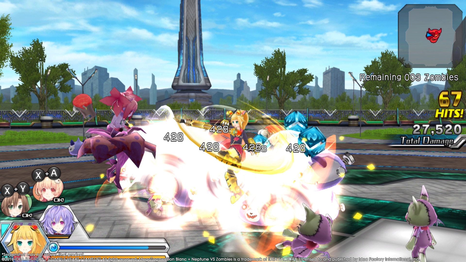 MegaTagmension Blanc + Neptune VS Zombies